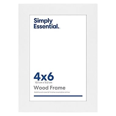 Simply Essential&trade; Gallery 4-Inch x 6-Inch Wood Picture Frame in White. View a larger version of this product image.