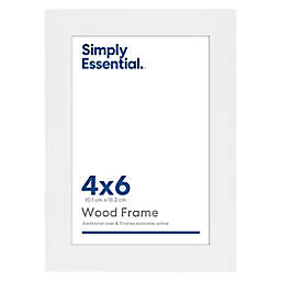 Simply Essential™ Gallery 4-Inch x 6-Inch Wood Picture Frame in White