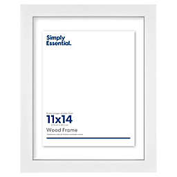 Simply Essential™ Gallery 11-Inch x 14-Inch Floating Wood Wall Frame in White