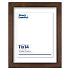 Alternate image 0 for Simply Essential&trade; Gallery 11-Inch x 14-Inch Floating Wood Wall Frame in Walnut