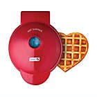 Alternate image 0 for Dash&reg; Heart Mini Waffle Maker in Red