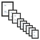 Alternate image 1 for Simply Essential&trade; Gallery 9-Piece Matted Wood Picture Frame Set in Black