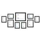 Alternate image 0 for Simply Essential&trade; Gallery 9-Piece Matted Wood Picture Frame Set in Black
