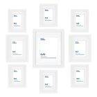 Alternate image 1 for Simply Essential&trade; Gallery 9-Piece Matted Wood Picture Frame Set in White