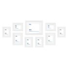 Alternate image 0 for Simply Essential&trade; Gallery 9-Piece Matted Wood Picture Frame Set in White
