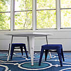 Alternate image 2 for Acessentials&reg; Metal 12&quot; Chairs in Navy (Set of 2)
