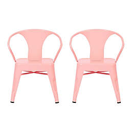 Acessentials® Stacking Activity Chairs in Blush (Set of 2)