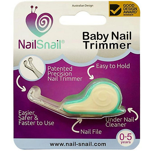 Alternate image 1 for Nail Snail® 3-in-1 Baby Nail Trimmer in Turquoise