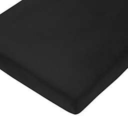 The Honest Company® Solid Organic Cotton Fitted Crib Sheet in Black