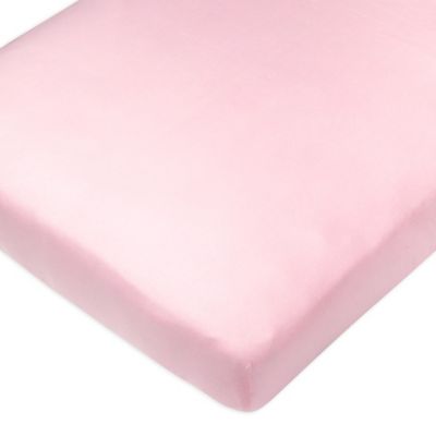 Honest Baby Organic Cotton Fitted Crib Sheet - Light Pink