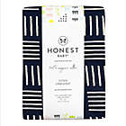 Alternate image 0 for The Honest Company&reg; Sketchy Square Organic Cotton Fitted Crib Sheet in Navy/White