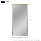 Alternate image 5 for Neutype 71-Inch x 34-Inch Rectangular Full-length Floor Mirror in Gold