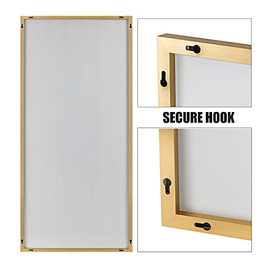 Neutype 71-Inch x 34-Inch Rectangular Full-length Floor Mirror in Gold. View a larger version of this product image.