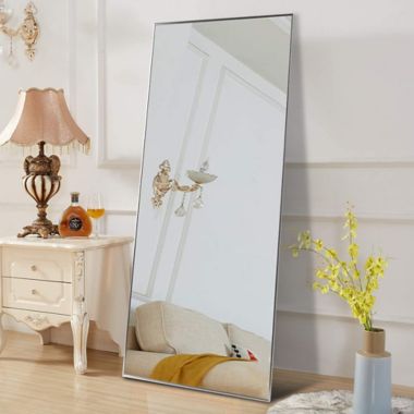 Neutype 52-Inch x 32-Inch Rectangular Full-length Floor Mirror in Silver. View a larger version of this product image.