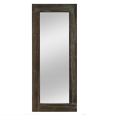 Retro 58-Inch x 24-Inch Full-length Floor Mirror in Antique Brown. View a larger version of this product image.
