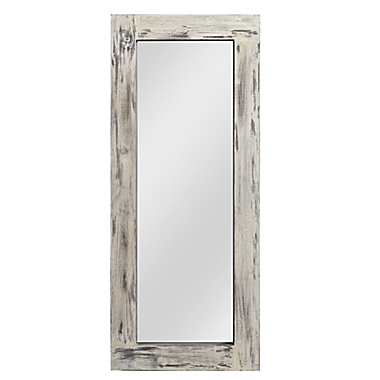 Retro 58-Inch x 24-Inch Full-length Floor Mirror in Off White. View a larger version of this product image.