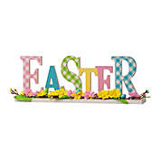 Glitzhome&reg; &quot;Easter&quot; 16-Inch Wood Multicolor Table Sign