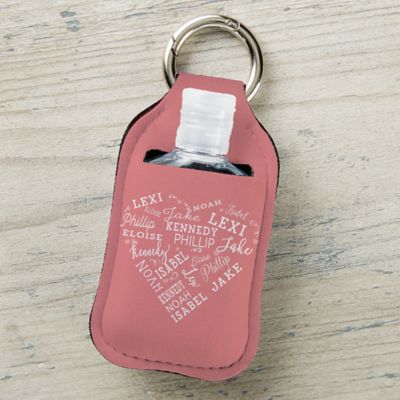 Close To Her Heart Personalized Hand Sanitizer Holder Keychain