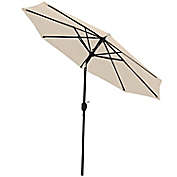 Sunnydaze Decor 9-Foot Outdoor Patio Umbrella with Tilt in Beige
