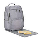 Alternate image 2 for Bananafish Logan Backpack Diaper Bag in Grey