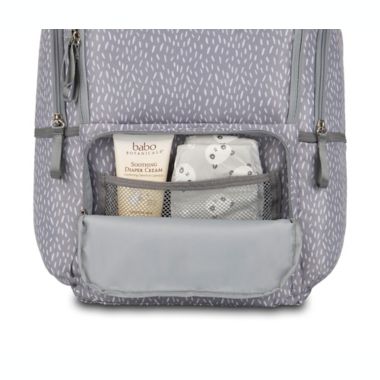 Bananafish Logan Backpack Diaper Bag in Grey. View a larger version of this product image.