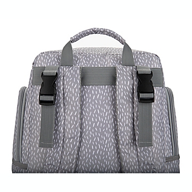 Bananafish Logan Backpack Diaper Bag in Grey. View a larger version of this product image.