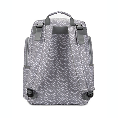 Bananafish Logan Backpack Diaper Bag in Grey. View a larger version of this product image.