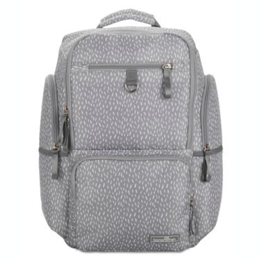Bananafish Logan Backpack Diaper Bag in Grey. View a larger version of this product image.