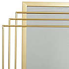 Alternate image 3 for Ridge Road Decor 36-Inch x 24-Inch Rectangular Metal Layered Framed Wall Mirror in Gold