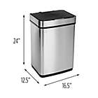 Alternate image 10 for Honey-Can-Do&reg; Stainless Steel Motion Sensor 13-Gallon Trash Can