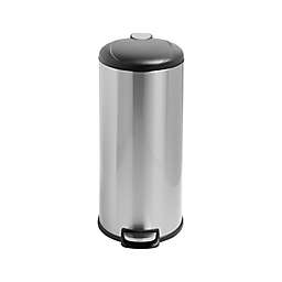 Honey-Can-Do® Soft-Close Round Stainless Steel 30-Liter Trash Can