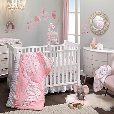 Lambs &amp; Ivy&reg; Girls Rule the World Fitted Crib Sheet in Pink. View a larger version of this product image.