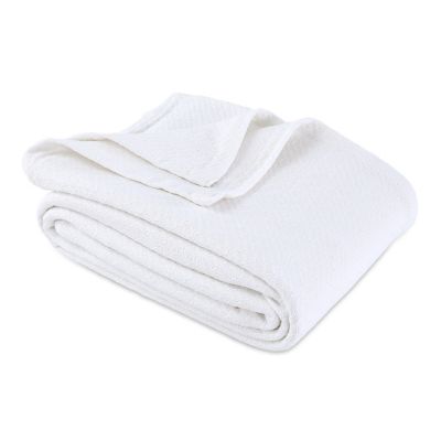 Bee &amp; Willow&trade; Cotton Knit Twin Blanket in White