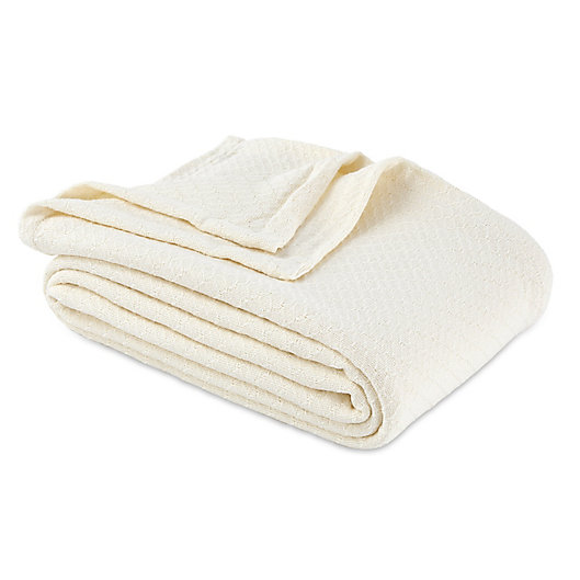 Alternate image 1 for Bee & Willow™ Cotton Knit Full/Queen Blanket in Ivory
