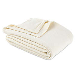 Bee & Willow™ Home Cotton Knit Full/Queen Blanket in Ivory