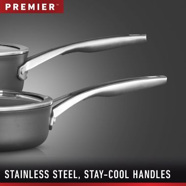 Calphalon&reg; Premier&trade; Stainless Steel 11-Piece Cookware Set. View a larger version of this product image.