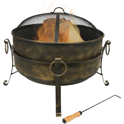 Sunnydaze Flaming Ball Wood Burning Fire Pit In Black From Sunnydaze Accuweather Shop