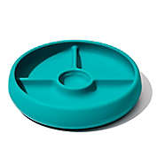 OXO Tot&reg; Silicone Divided Dinner Plate in Teal