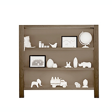 Milk Street Baby Relic 2-Shelf Hutch/Bookcase in Fossil Grey. View a larger version of this product image.