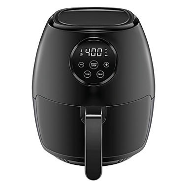 Chefman Digital 3.5-Liter Air Fryer with Flat Basket in Black. View a larger version of this product image.