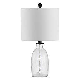 Safavieh Nakula LED Table Lamp in Clear with Cotton Shade