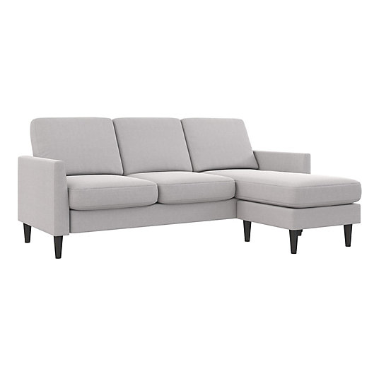 Alternate image 1 for Mr. Kate Winston L-Shape Sectional Sofa in Light Grey Linen