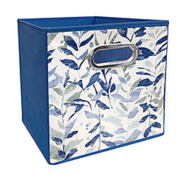 Relaxed Living Fern Fields 11 -Inch Square Collapsible Storage Bin