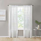 Alternate image 1 for Simply Essential&trade; Passaic 108-Inch Rod Pocket Sheer Window Curtain Panels in White (Set of 2)
