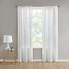 Alternate image 0 for Simply Essential&trade; Passaic 84-Inch Rod Pocket Sheer Window Curtain Panels in White (Set of 2)