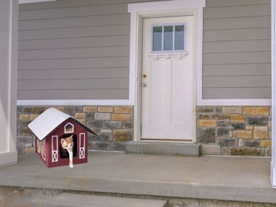 K&amp;H&reg; Kitty House Outdoor Cat Barn in Barn Red