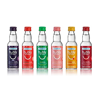 Sodastream&reg; Bubly Original Flavors Variety Drops 6-Pack. View a larger version of this product image.