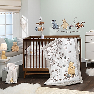 Lambs &amp; Ivy&reg; Storytime Pooh 3-Piece Crib Bedding Set in Beige. View a larger version of this product image.
