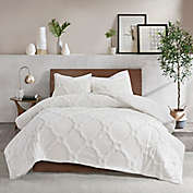 Madison Park Pacey 3-Piece King/California King Duvet Cover Set in White