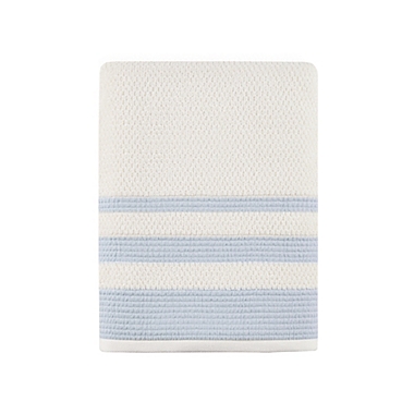 Bee &amp; Willow&trade; Triple Stripe Bath Towel in Blue. View a larger version of this product image.